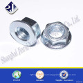 high quality A2-70 carbon steel hex flange nut